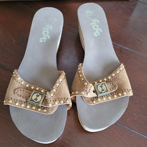 Flogg slip on wedge sandals